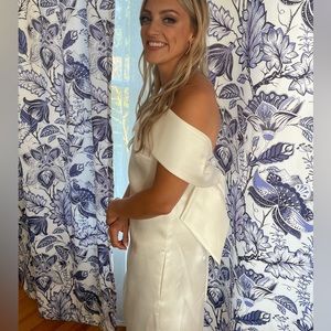 Amsale Bow Back Dress